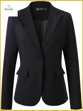Lightweight Stretch Blazer for Business Casual Office Wear